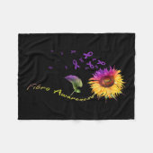 Bewustzijn Zonnebloemfibro Fleece Deken (Voorkant (Horizontaal))