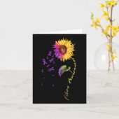 Bewustzijn Zonnebloemfibro Kaart (Gele Bloem)