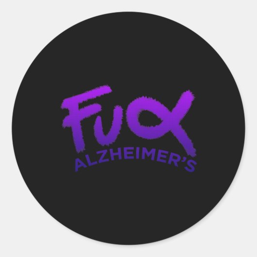 Bewustzijndementie Ronde Sticker (Voorkant)