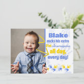 Bewustzijnsaankondiging bij downsyndroom kaart (Staand voorkant)