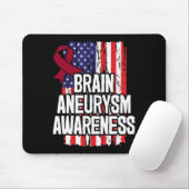 Bewustzijnslint voor hersenaneurysma muismat (Met muis)