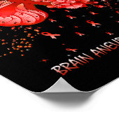 Bewustzijnslint voor hersenaneurysma poster (Hoek)