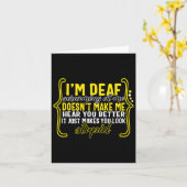 Bewustzijnsmaand Ik ben doof schreeuwen naar me al Kaart (Gele Bloem)