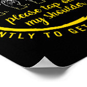 Bewustzijnsmaand Ik ben doof Tik op mijn schouder  Poster (Hoek)