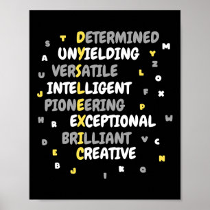 Bewustzijnsmaand met betekenis  poster