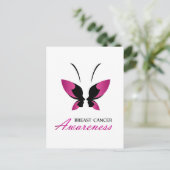 Bewustzijnsondersteuning bij borstkanker briefkaart (Staand voorkant)