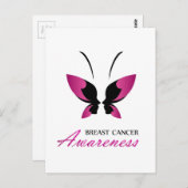 Bewustzijnsondersteuning bij borstkanker briefkaart (Voorkant / Achterkant)