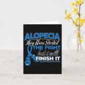 Bewustzijnsontwerp voor een Alopecia Supporter 1 Kaart (Gele Bloem)