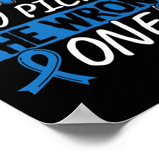 Bewustzijnsontwerp voor een Alopecia-supporter Poster (Hoek)