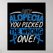 Bewustzijnsontwerp voor een Alopecia-supporter Poster (Voorkant)