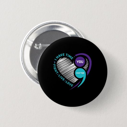 Bewustzijnspreventie Hartdikke darm Probleem Ronde Button 5,7 Cm (Voorkant /achterkant)