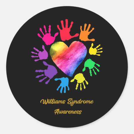 Bewustzijnssyndroom Hands-Williams-syndroom Gift Ronde Sticker (Voorkant)