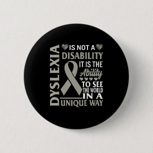 Bewustzijnsvermogen Zie Wereld Uniek Niet Invalidi Ronde Button 5,7 Cm