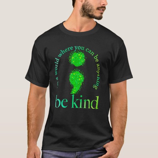 Bewustzijnszorg als een soort groene vlinder t-shirt (Voorkant)