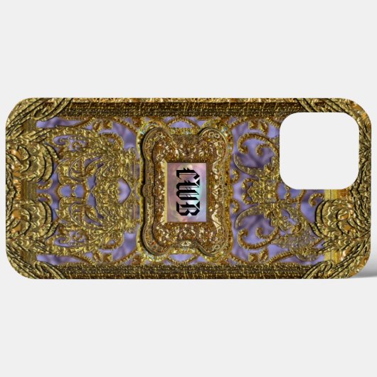 Bexley Victoriaans beschermingsmonogram Case-Mate iPhone Case (Achterkant (horizontaal))
