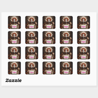 Beyenairy stickerblad vierkante sticker