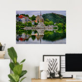 Beyenburg, Duitsland schilderachtig foto Poster (Thuiskantoor)