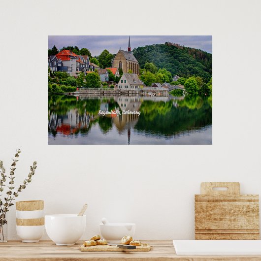 Beyenburg, Duitsland schilderachtig foto Poster (Keuken)