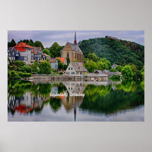Beyenburg, Duitsland schilderachtig foto Poster (Voorkant)