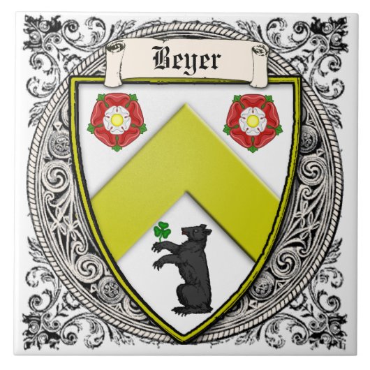 Beyer (Zwitserland/Saksen)-handvuurwapens Tegeltje (Voorkant)