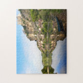 Beynac-et-Cazenac en Dordogne, de jigzaag Legpuzzel (Verticaal)