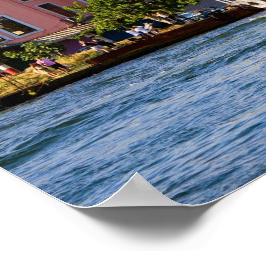 Beyoglu District en Galata Tower in Istanbul Poster (Hoek)