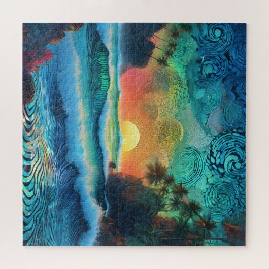 Beyond Blues Zeegezicht Legpuzzel (Horizontaal)