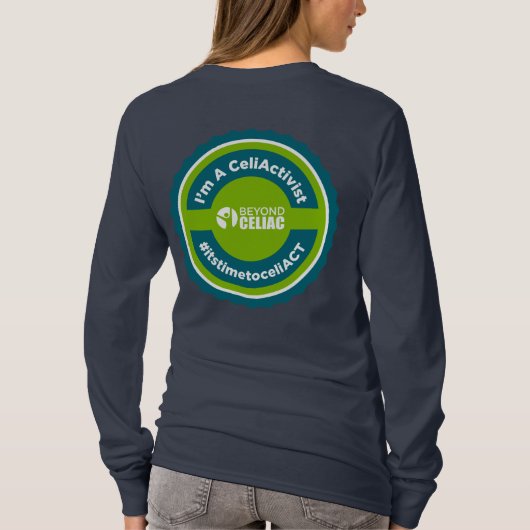Beyond Celiac - Samen voor een Cure - CeliActivist T-shirt (Achterkant)