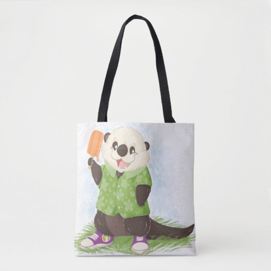 Beyond Celiac Summer Otter Canvas tas (Voorkant)