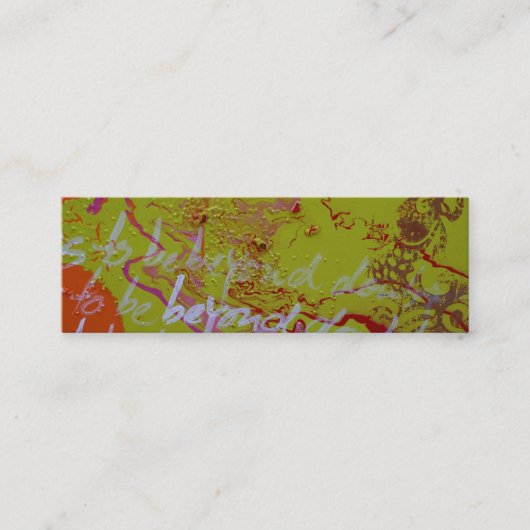 "Beyond Doubt" Mini Visitekaartje (Voorkant)