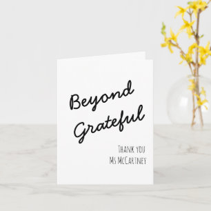 Beyond Grateful Editable Folded Wenskaart Kaart