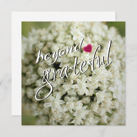Beyond Grateful Flat bedankkaarten Bedankkaart (Voorkant / Achterkant)