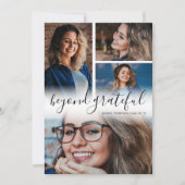 Beyond Grateful Photo Afstuderen Dank u kaart (Voorkant)