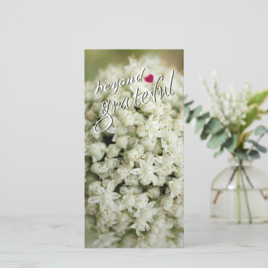 Beyond Grateful Tall Flat Dank u kaarten (Staand voorkant)