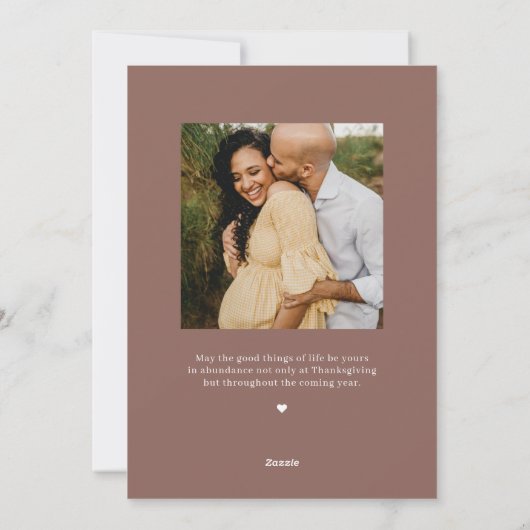 Beyond Grateful Thanksgiving Photo Cards Feestdagenkaart (Achterkant)