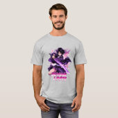 Beyond Limits – Anime Stijl Katana Krijger Grafisc T-shirt (Voorkant volledig)