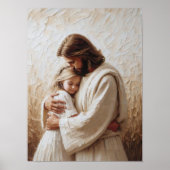 Beyond Love, Christian Art, Jesus Hugging Girl Poster (Voorkant)