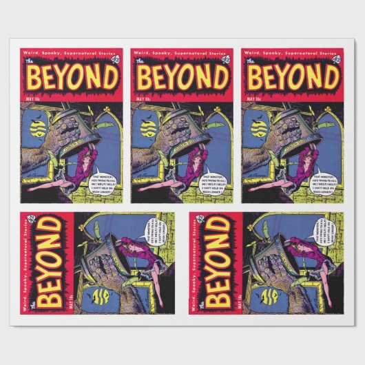 Beyond Monster Hand & Lady Horror  Comics Cadeaupapier (Vlak)