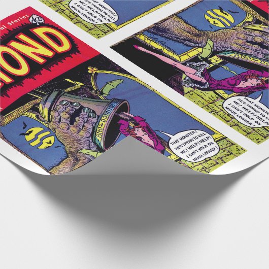 Beyond Monster Hand & Lady Horror Comics Cadeaupapier (Hoek)