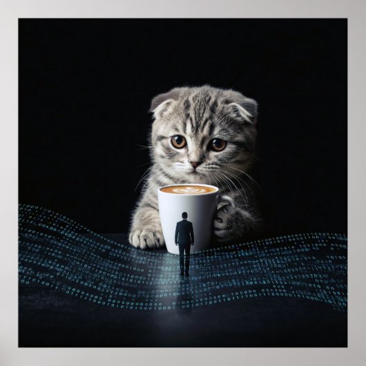 Beyond Ordinary: een kat, koffie en code Poster (Voorkant)