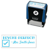 "BEYOND PERFECT!" Rubberstempel Zelfinktende Stempel (In situ)
