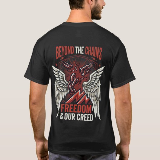 Beyond The Chains T-shirt  Vrijheidsopstand Grafis (Achterkant)