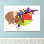 Beyond the Clouds Canvas Afdruk (Insitu (Houten vloer))