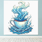 Beyond the Daily Cup Canvas Afdruk (Insitu (Houten vloer))