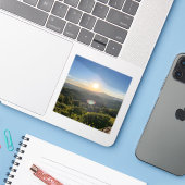 Beyond the Horizon Vinyl Sticker (Laptop met iPhone)