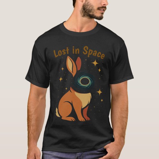 Beyond the Stars Bunny - Abstract ruimteontwerp T-shirt (Voorkant)