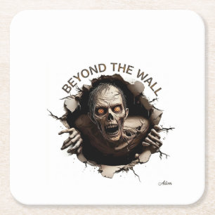 Beyond The Wall Zombie T-shirt met lange mouwen Kartonnen Onderzetters
