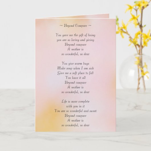 Beyond Vergelijk gedicht Kaart (Gele Bloem)