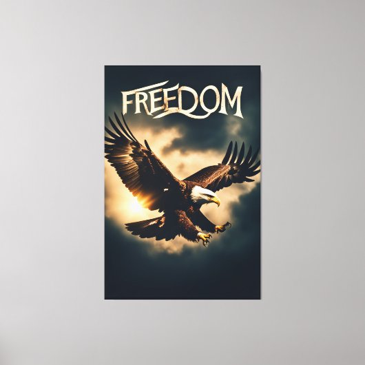 Beyond Wings: Freedom with an Eagle Canvas Afdruk (Voorkant)