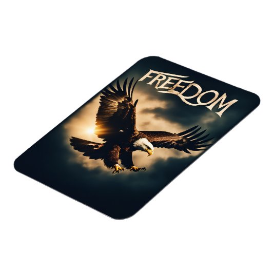 Beyond Wings: Freedom with an Eagle Magneet (Linkerzijde)